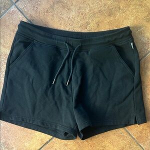 Women's Black Eddie Bauer Drawstring Lounge Shorts